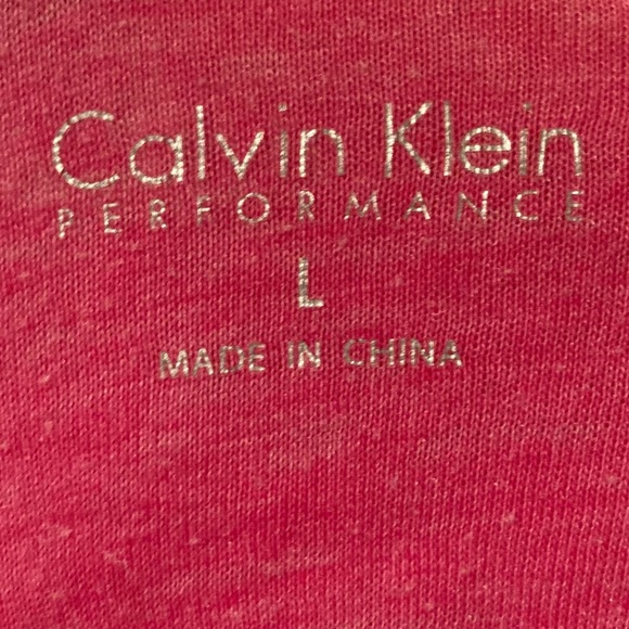 Calvin Klein Performance Large L Hot Pink Full Sleeve workout top long sleeve - Picture 6 of 6